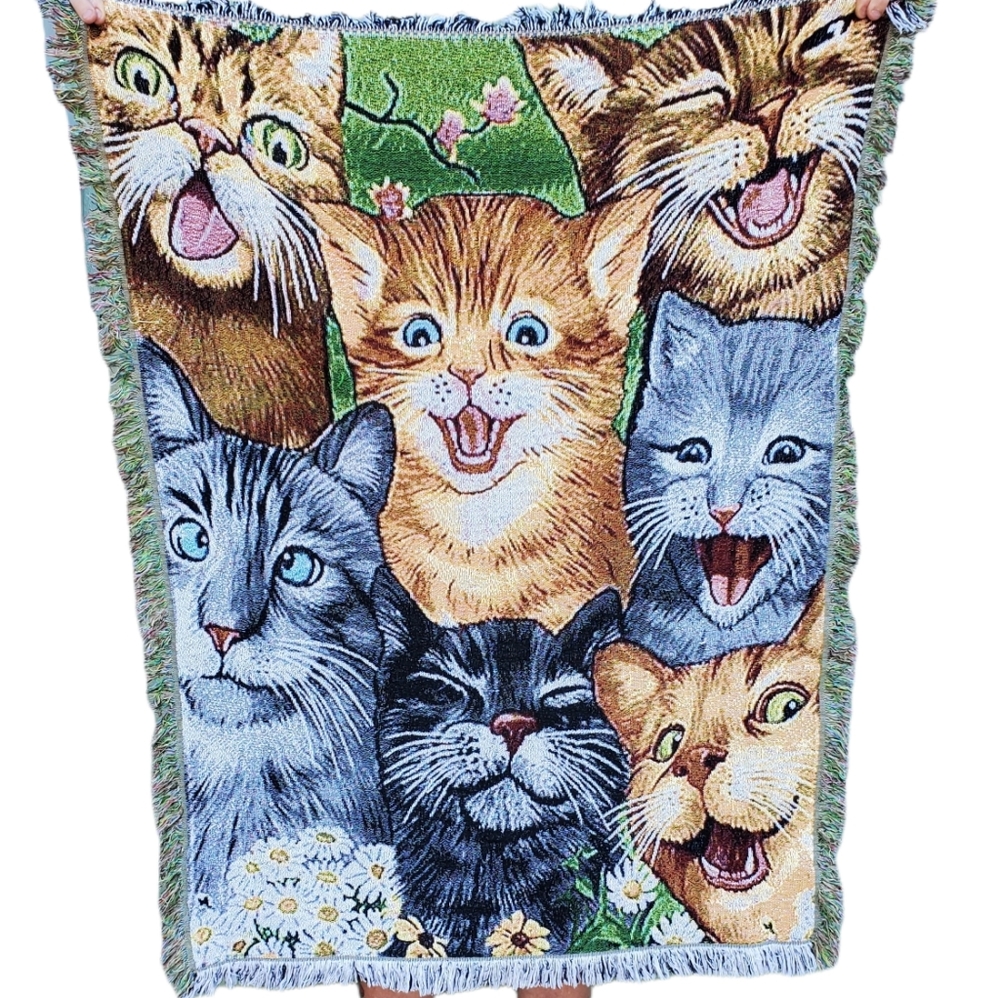 Vintage Cat Tapestry